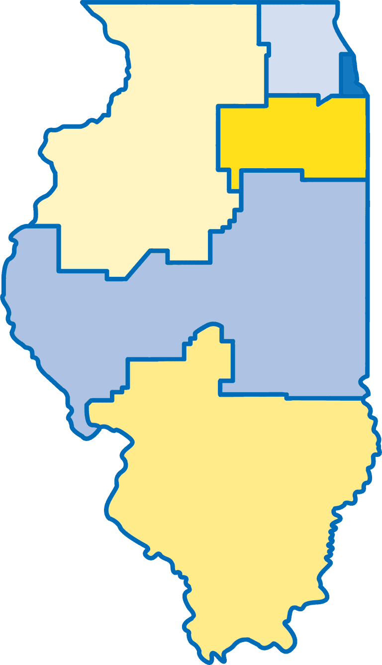 Illinois STARnet regional map